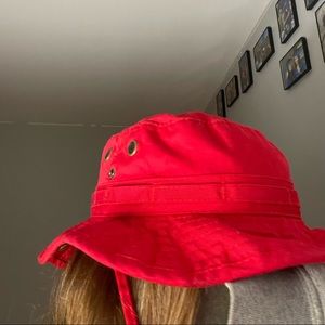 Red Bucket Hat